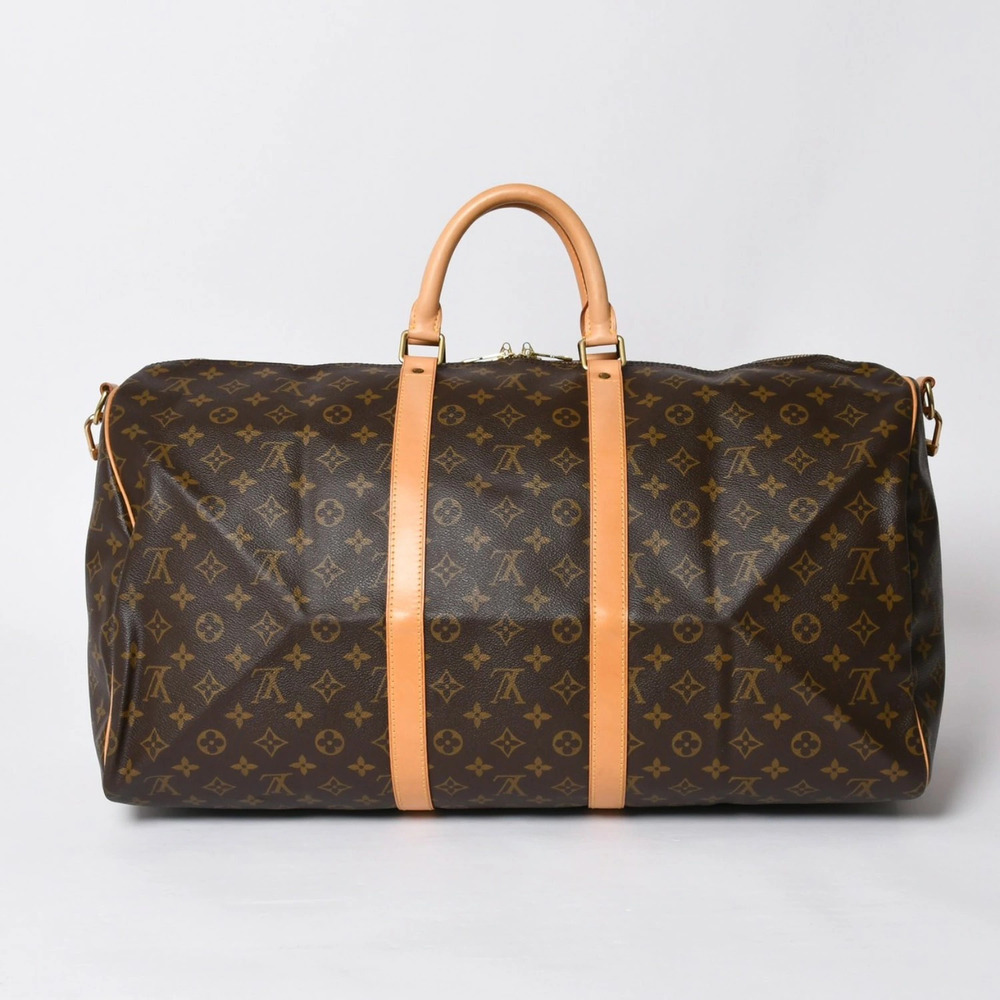 LOUIS VUITTON Keepall Boston Bag Monogram Brown